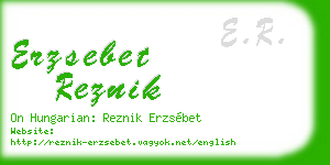 erzsebet reznik business card